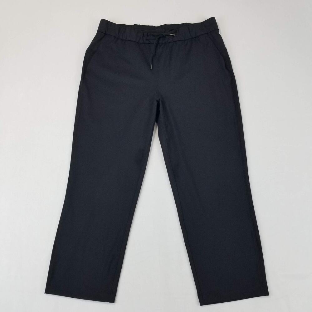 CRZ YOGA Capri Pants Womens Large Black Lightweight Travel 23" Cropped NWOT